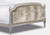 Louis XVI Bed Paris Ritz-Carlton Style Antique Silver & Blue