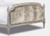 Louis XVI Bed Paris Ritz-Carlton Style Antique Silver & Blue
