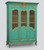turquoise and gold baroque wardrobe with chicken wire
