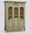 light green and gold shabby chic armoire wardrobe with chicken wire