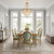 THE GRAND VERSAILLES DINING SET 36 INCH DEPTH x 72 INCH LONG