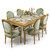 THE GRAND VERSAILLES DINING SET 36 INCH DEPTH x 72 INCH LONG