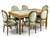 THE GRAND VERSAILLES DINING SET 36 INCH DEPTH x 72 INCH LONG