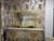French Wall Mirror Gold Leaf with brown gilt