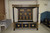 French Four Poster Canopy Bed, Black and Gold