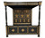 French Gothic Four Poster Canopy Bed – Black and Gold Leaf (King Size, Ready to Ship)