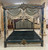 Imperial Midnight Oriental Canopy Bed – Hand-Carved Baroque Elegance