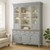 French Country Kitchen, Grey door French Dresser