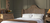 French Reclaimed Oak & Woven Rattan Low-Footboard Bed