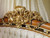 Louis XV Classic Bedroom Set Walnut & Gold