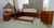 Louis XV Classic Bedroom Set Walnut & Gold