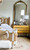 LOUIS XV RATTAN BED FRAME WHITE AND GOLD