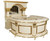 HORSESHOE COCKTAIL BAR CREAM WITH GOLD TRIM
