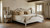 FRENCH FARMHOUSE KING-SIZE BED DISTRESSED WHITE
