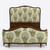 ALASKAN KING LOUIS XV CORBEILLE BED OLIVE & WALNUT