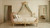Versailles Luxury Tufted Bed Frame – Distressed Ivory & Gold