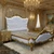 Rococo Bed-Gold and White