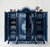 Tudor Royal Luxury Juvenile Canopy Bed – Midnight Blue & Powder Blue