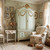 The Chateau de Versailles Bespoke Grand Armoire Wardrobe – Chalky Pastel Green & Antique Gold Finish