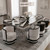 The Carlton Dining Set (Black & White Edition)