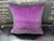 Luxury Purple Glitter Throw Pillow Cover, Bling Style