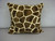 Giraffe Throw Pillow cover, Brown & Gold