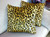 Animal Print Throw Pillow, Leopard Print, Brown & Gold