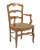 Ladderback Armchair $1199.99 Height: 38″ x Width: 22″ x Depth: 21″ COM: 1.5 yards Finish Shown: Antique Pickled Pine (Available in any LJS finish)