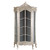 DISPLAY CABINET SILVER LEAF