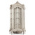 French Carved Display Cabinet, Silver Leaf