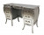 French Chateau Silver Dressing Table, Silver Leaf finish