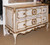 Marie Antoinette Chest of Drawer, 2 Drawers Antique White & Gold
