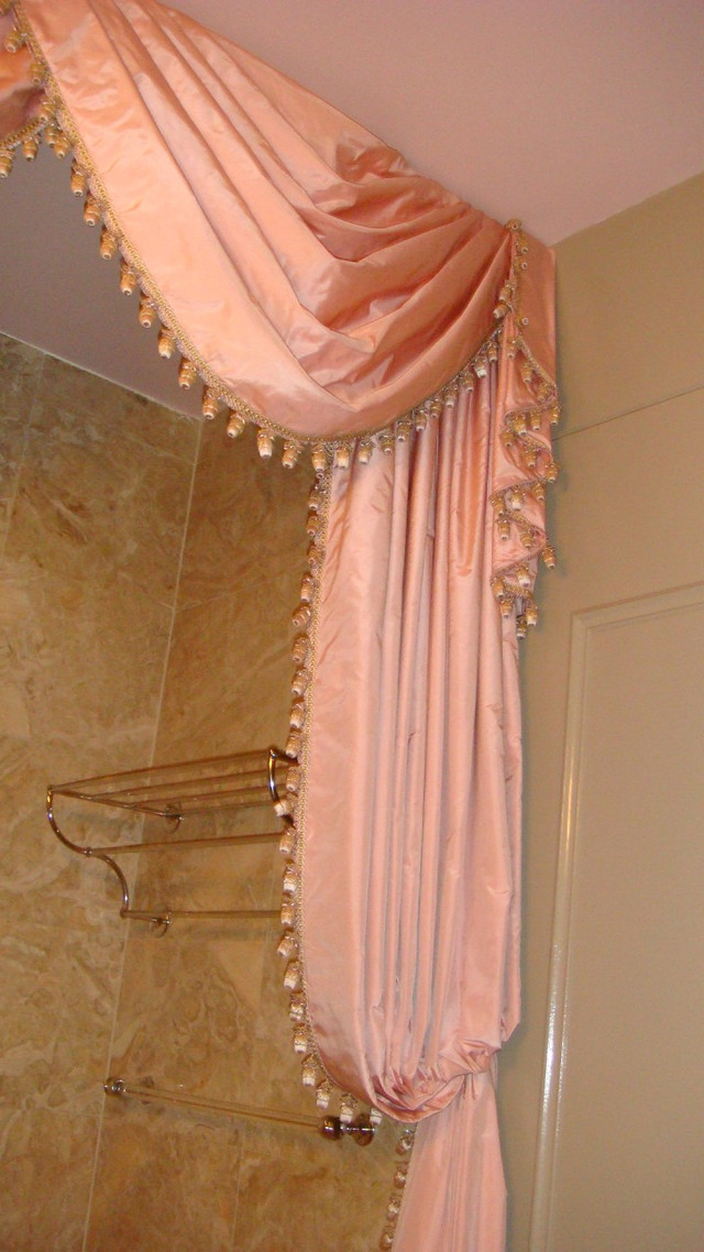 Luxury Bathroom Curtain Treatment NYC