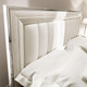 Bedroom Set, Modern bedroom Furniture Silver and white