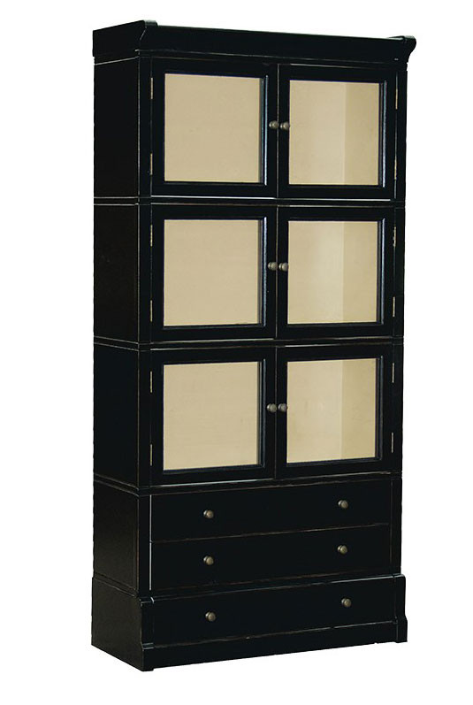 French Style Bookcase, Black Shabby Chic French Furniiture