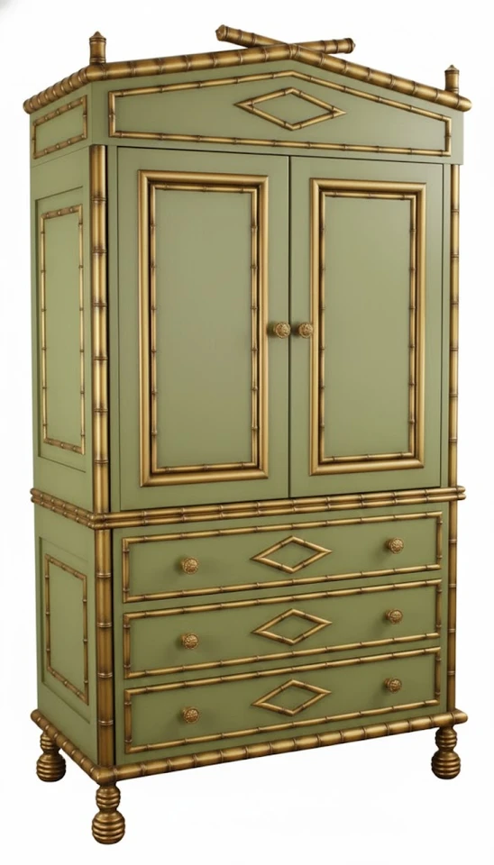 Bamboo-style Armoire