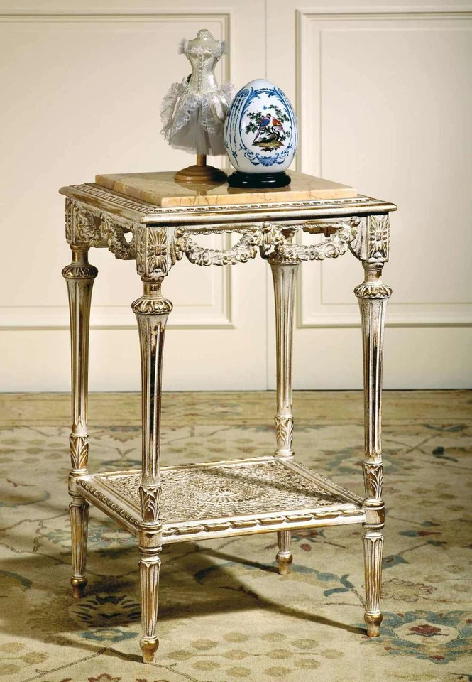 (B) Louis XVI Square Side Table