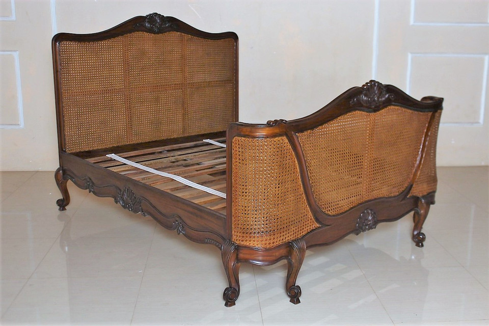 French Chateau Rattan Bedroom Set