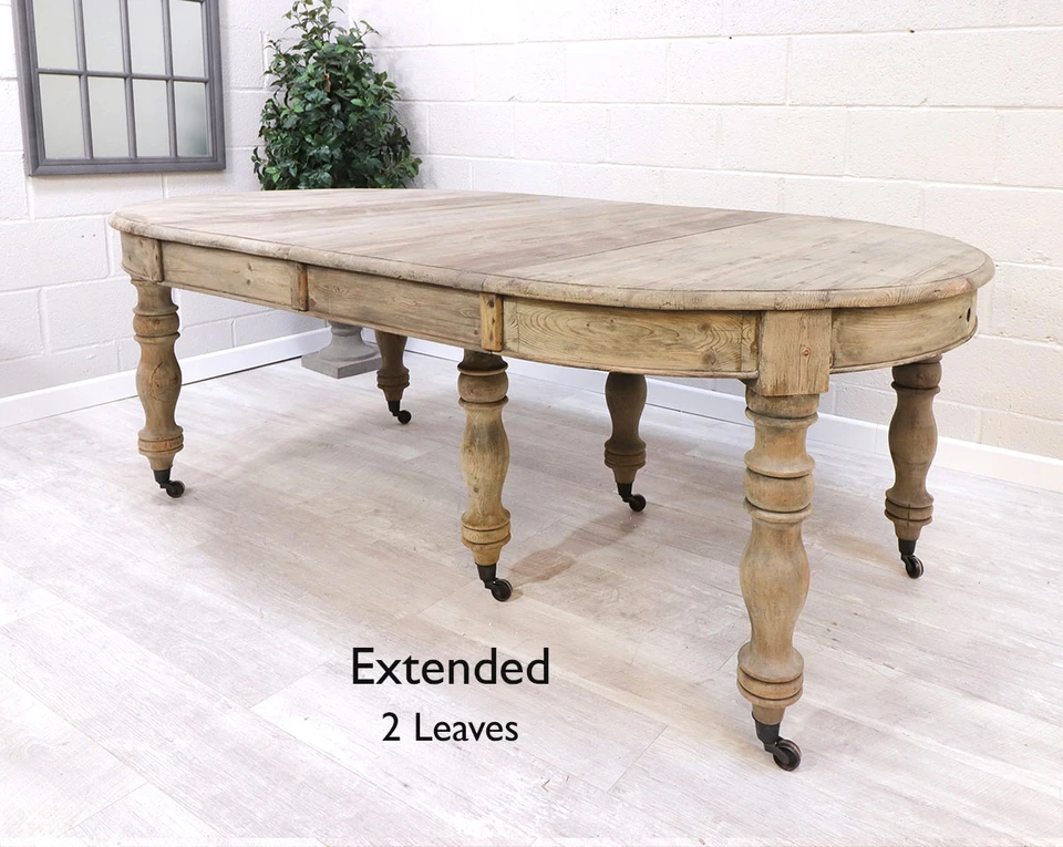 French Reclaimed Extending Dining Table