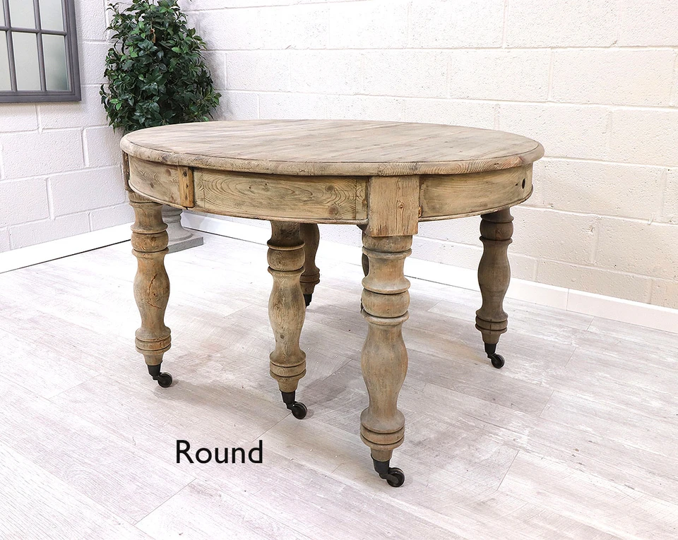 French Reclaimed Extending Dining Table