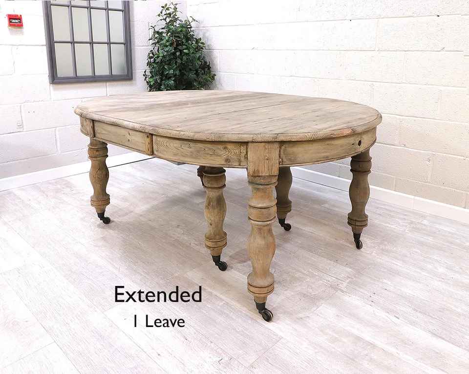 French Reclaimed Extending Dining Table