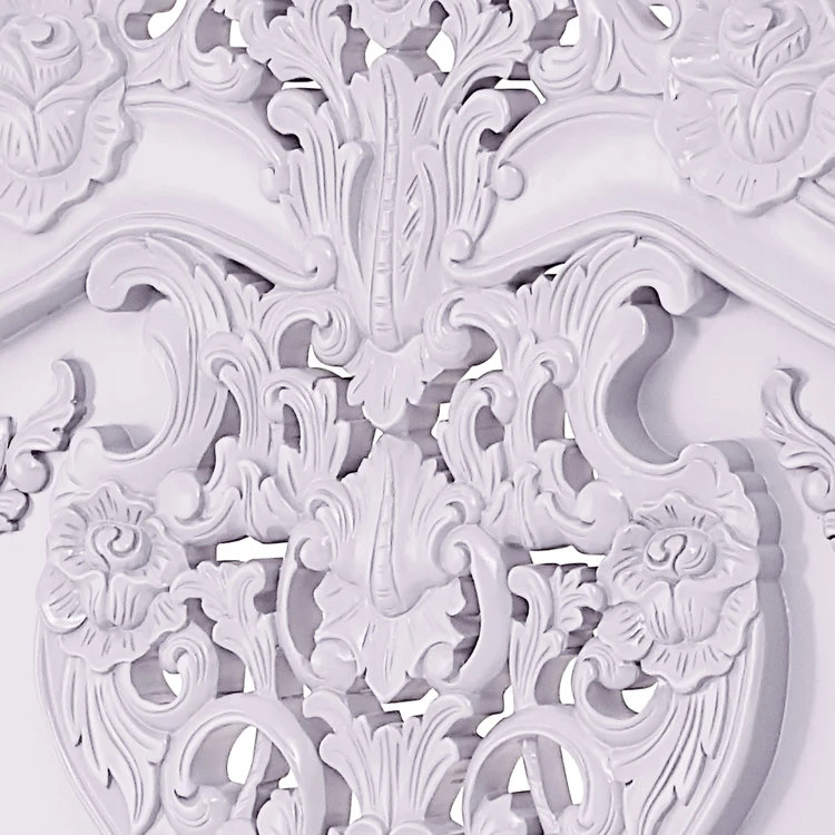 Rococo Carved Bed, Pink