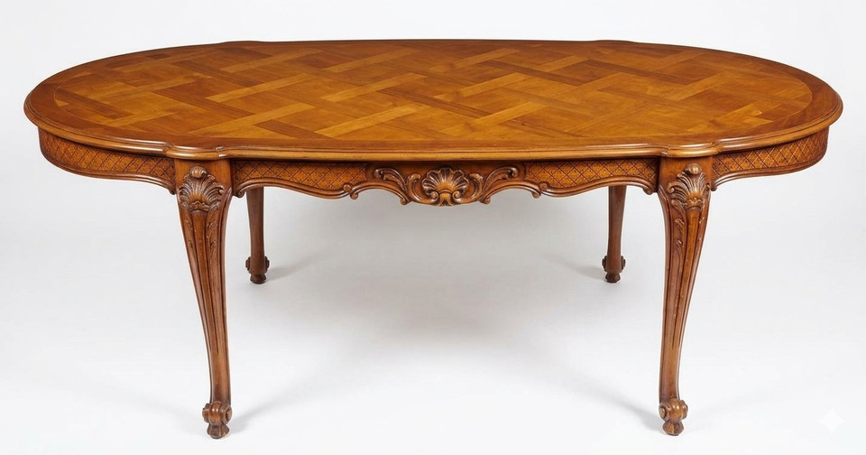 Palais de la Cité Louis XVI Oval Dining Table