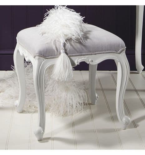 French Vanilla Upholstered Bedroom set Velvet