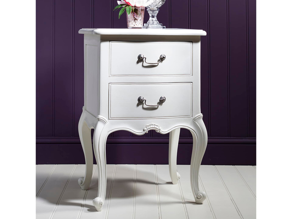 French Vanilla Upholstered Bedroom set Velvet