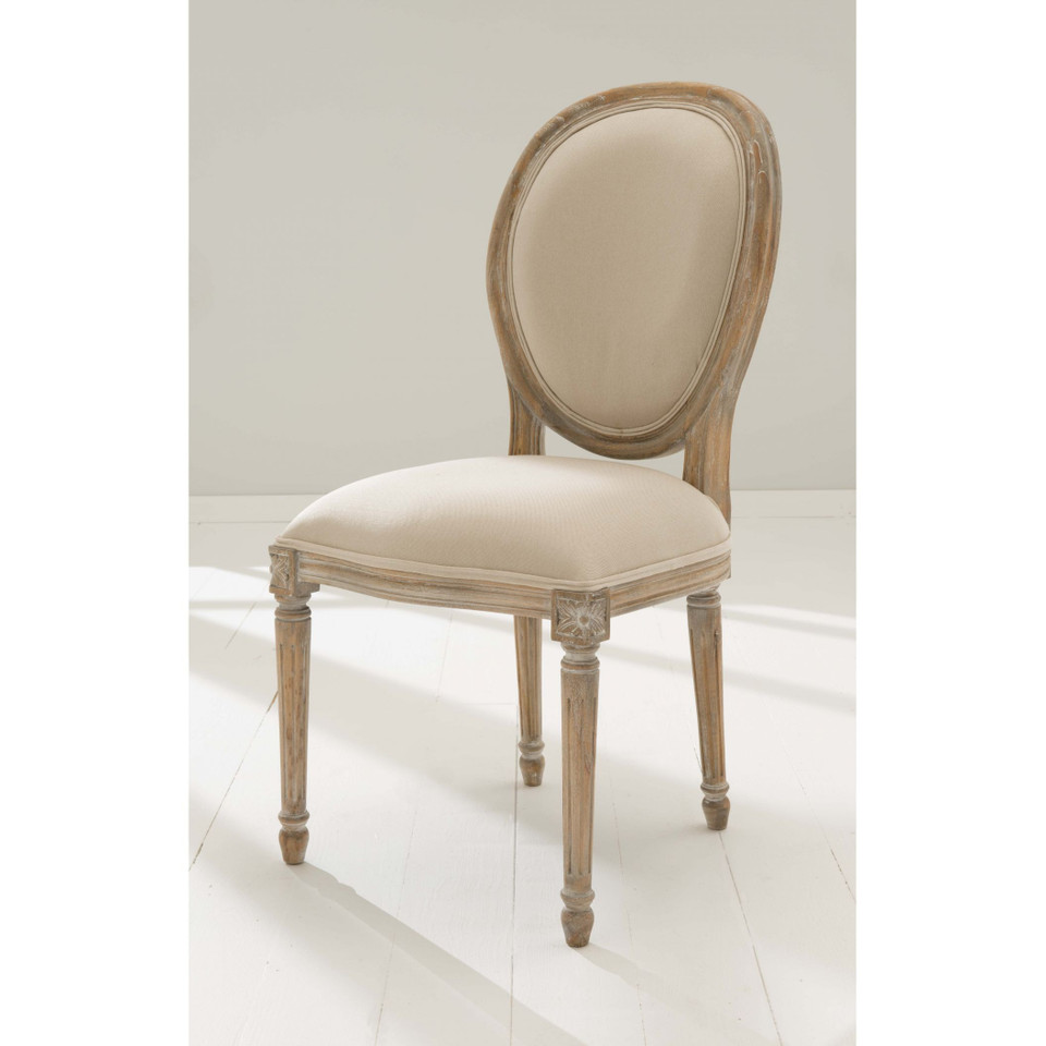 Round Limewash Dining Table and Chair Set