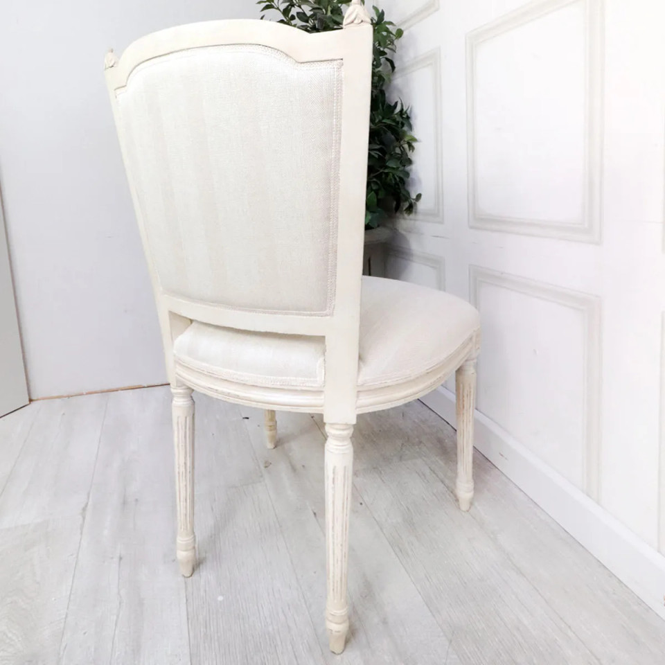 JANELLE ROUND DINING TABLE, WHITEWASH