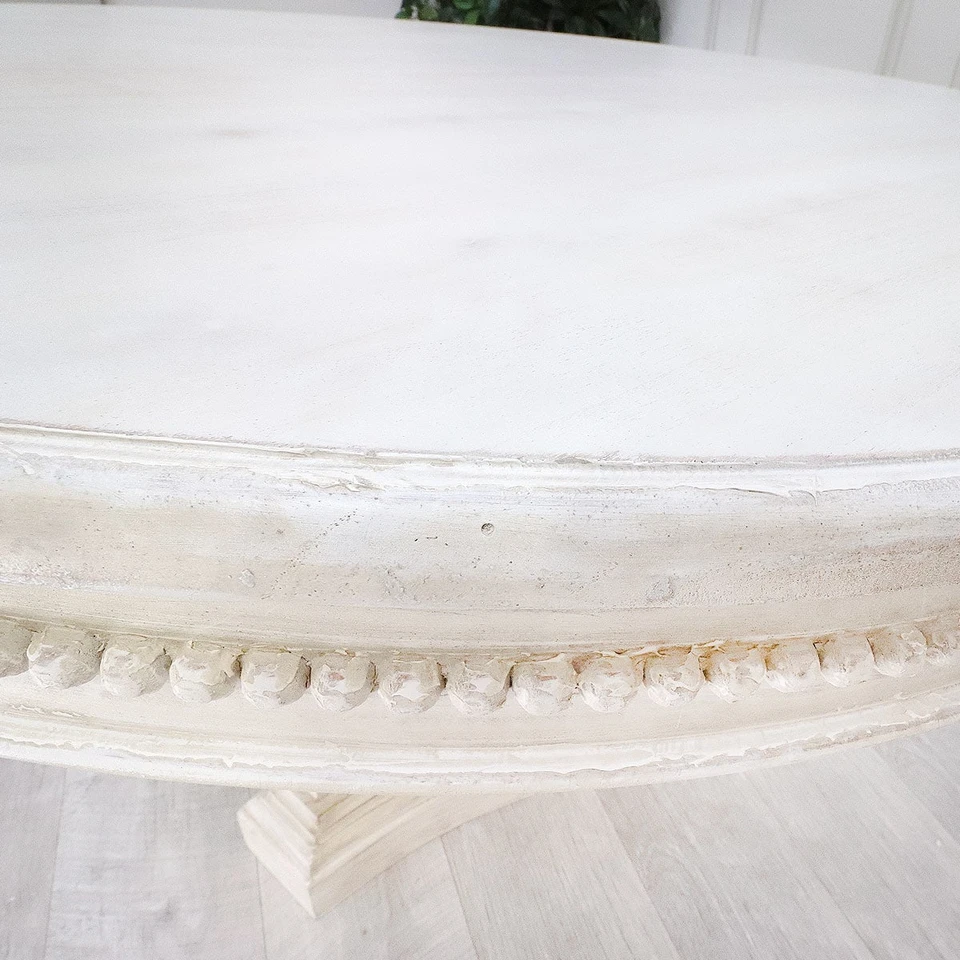 JANELLE ROUND DINING TABLE SET, WHITEWASH