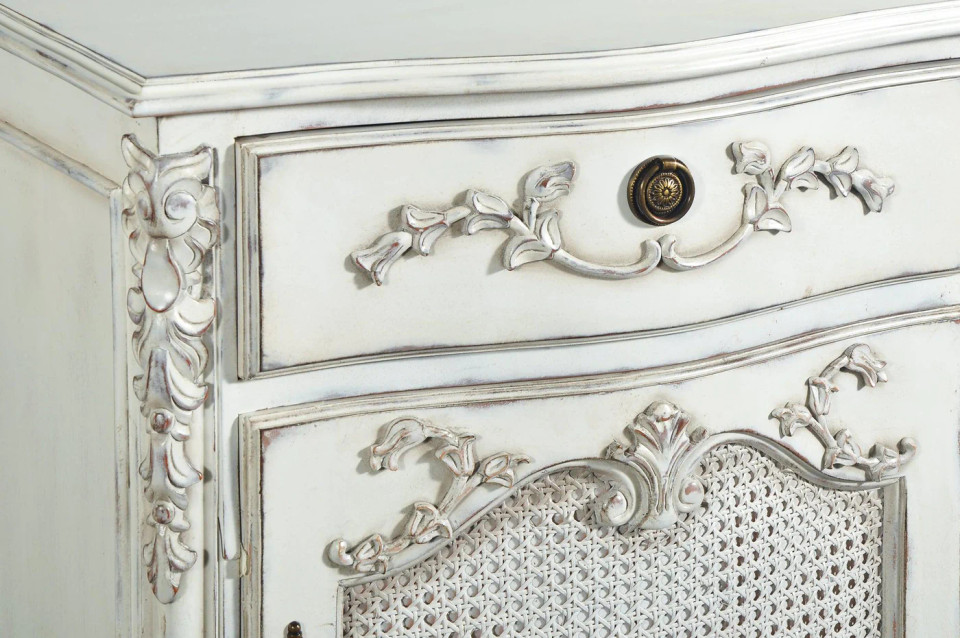 Louis XVI Rattan Wing Bedroom set