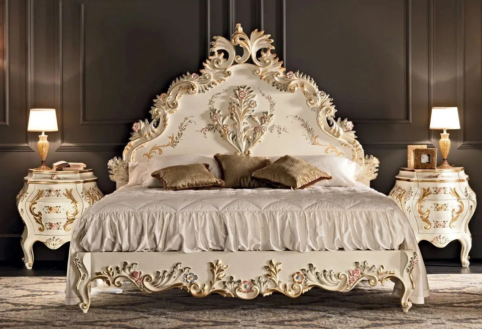 DAPHNE CLAIR FRENCH BED WITH LOW FOOTBOARD